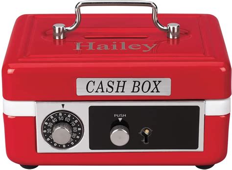 metal cash box for children|Personalized Children’s Cash Box, Metal Piggy Bank Lockbox .